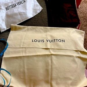 20 1/2 “ W and 17” L Authentic Louis Vuitton dust bag